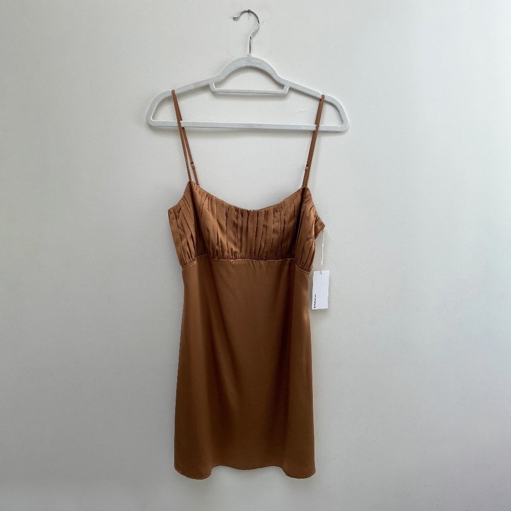 Reformation Mezcal Dress in Butterscotch
